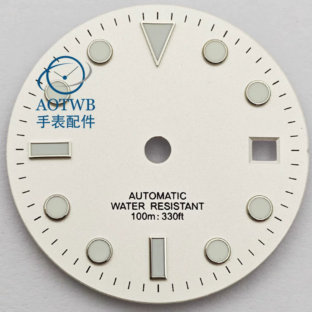 28.5MM Matte Dial dial luminous NH35 NH34 ETA2824 Miyota8215 ST2130 sub style