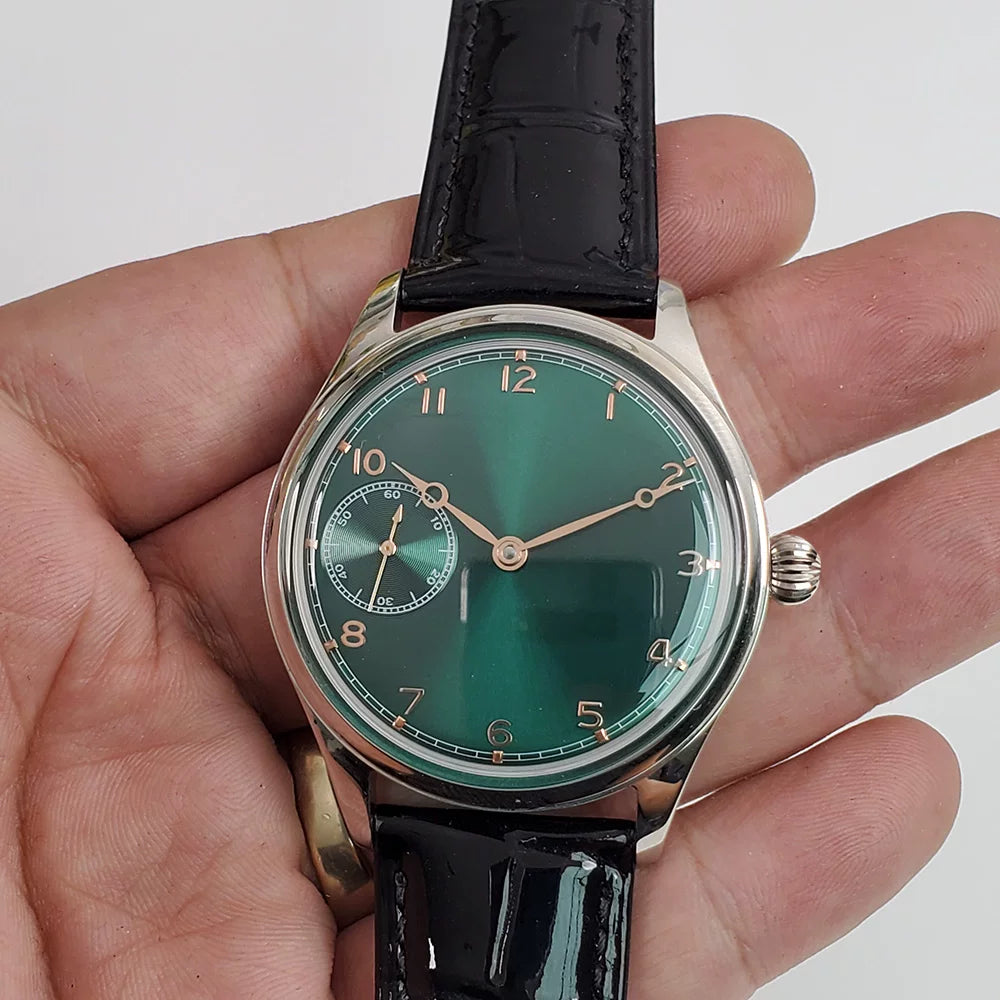 Men's Manual Winding Watch 42mm ST3600 Movement 3ATM Sapphire Rail Dial