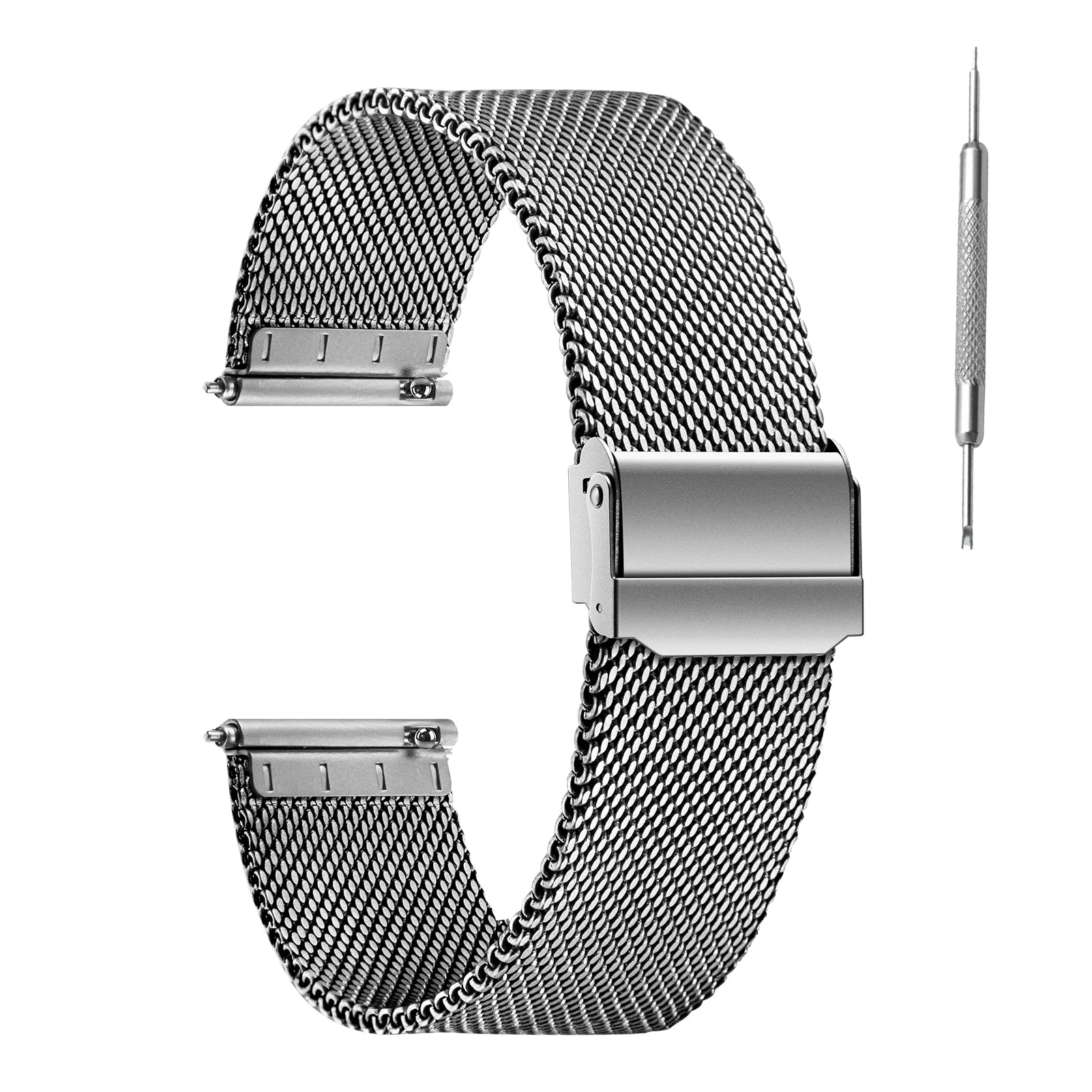 TA1 Titanium Watch Band Milanese non-allergic strap ultra-thin 18mm 19mm 20mm 22mm Mesh Strap