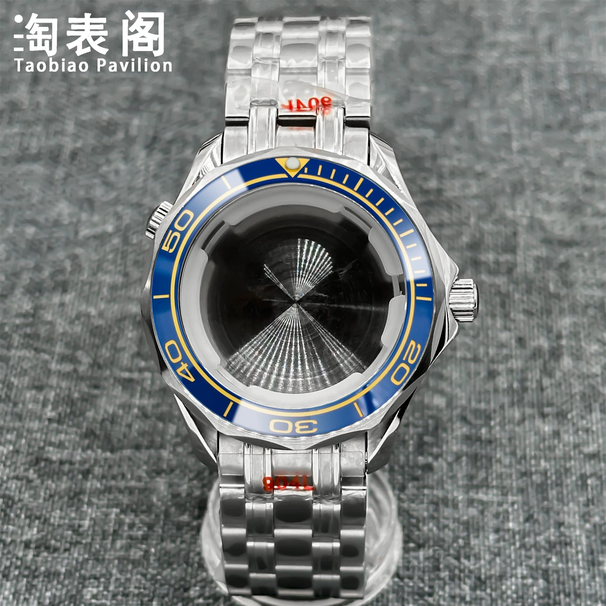 41Mm Seamaster 300 case for NH35/36 ETA2824 PT5000 Miyota 8215 Solid Back 10ATM Sapphire