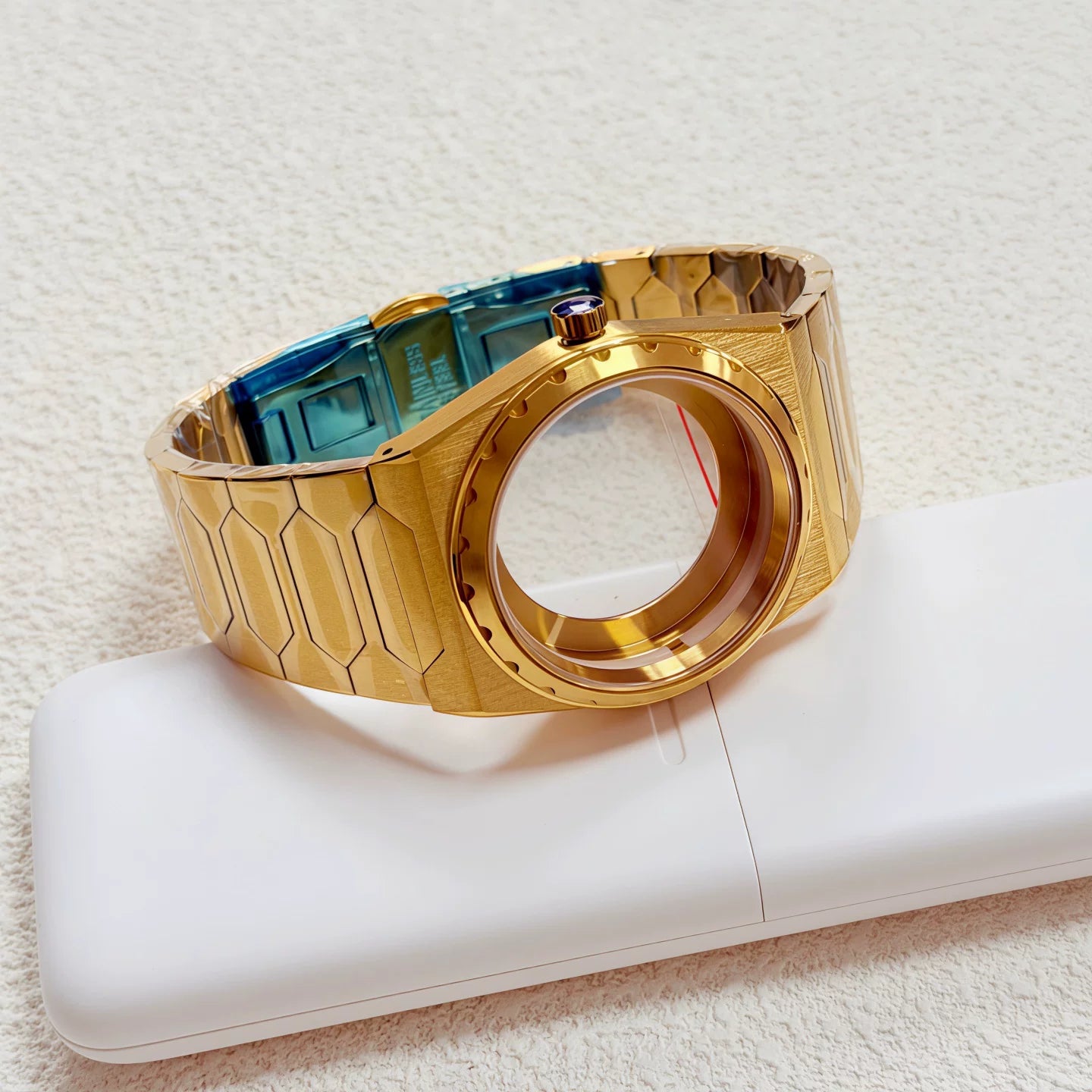 Mod VC222 Watch case 37MM sapphire glass 316L solid stainless steel case 5ATM
