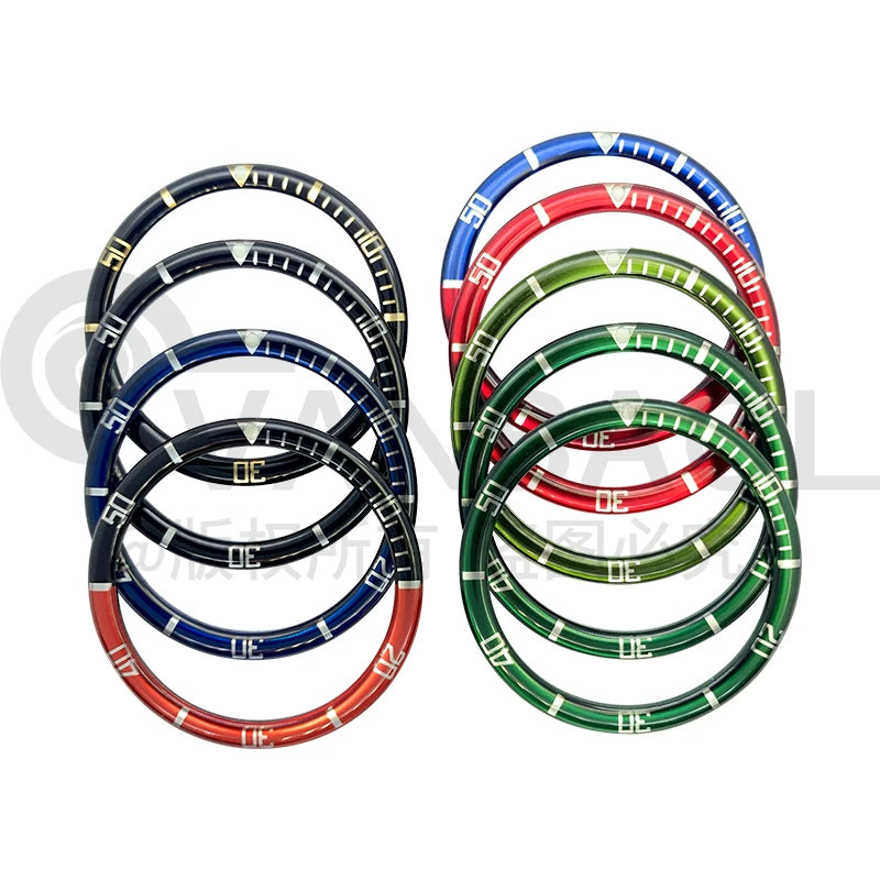 Resin 38MMx31.5MM watch bezel case outer ring for SKX007 SKX011 SUB diver B style resin ring