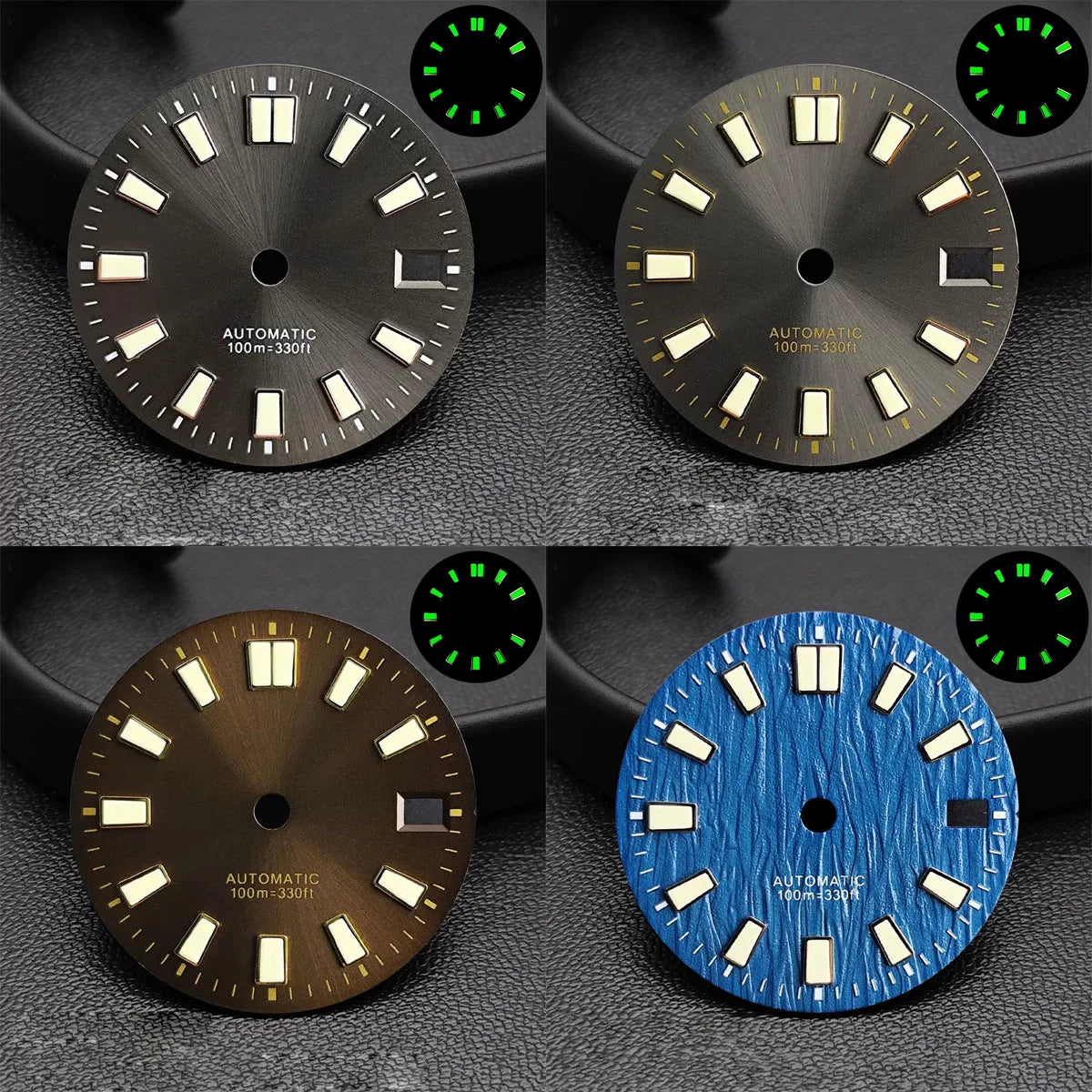 28.5mm SKX007 Watch Dial and for 62mas modified accessories NH35/NH34 movement with hands