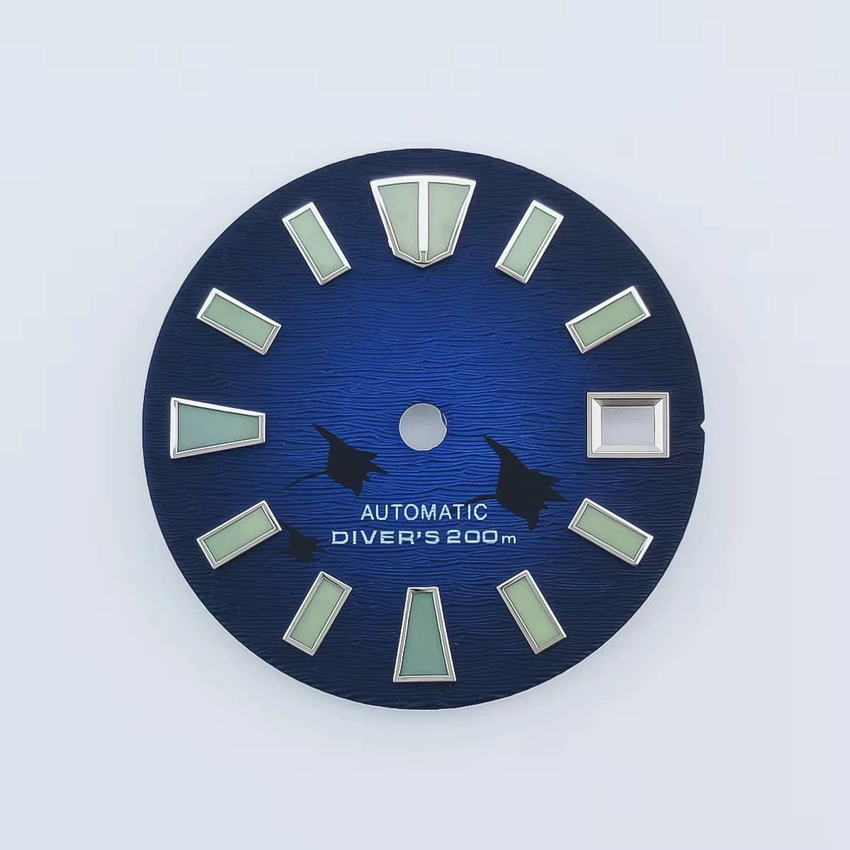 29Mm watch dial green luminous light for NH35 NH36 MOVT movement half sterile Scripts above 6