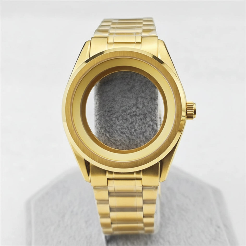40MM White Birch Forest Watch Case business for NH35 34 36 38 etc Movement silver black gold