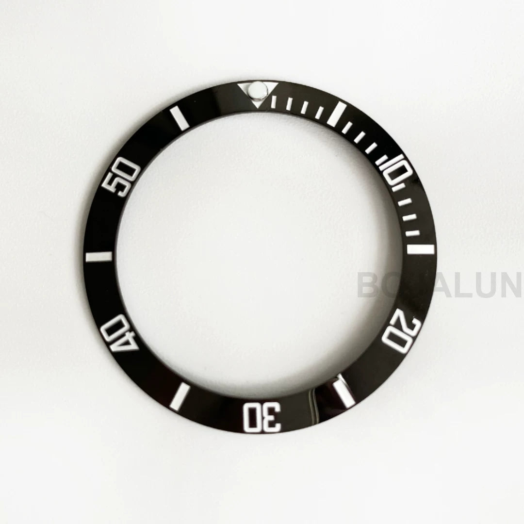 Luminous Bezel Insert 38mm x30.6mm blue-green light ceramic ring for Submariner Yachtmaster Etc