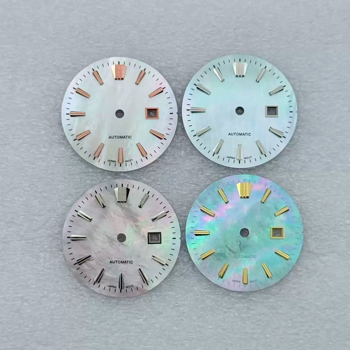 24.5mm GS Style Dial for NH05 Movement Mother of Pearl Dial MOP No Lume Silver GOLD Rose Gold markers