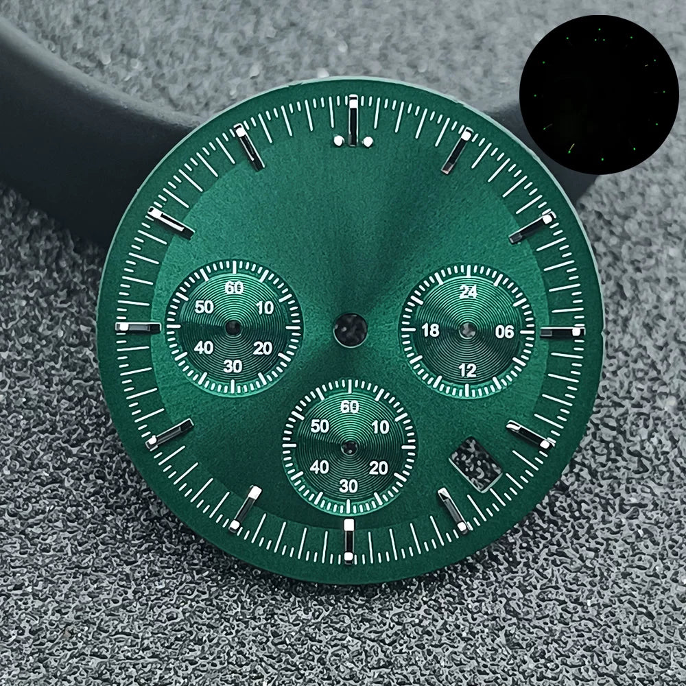 Speedmaster Dial 32.5mm for Japan VK63 movement Chronograph Dial Sterile