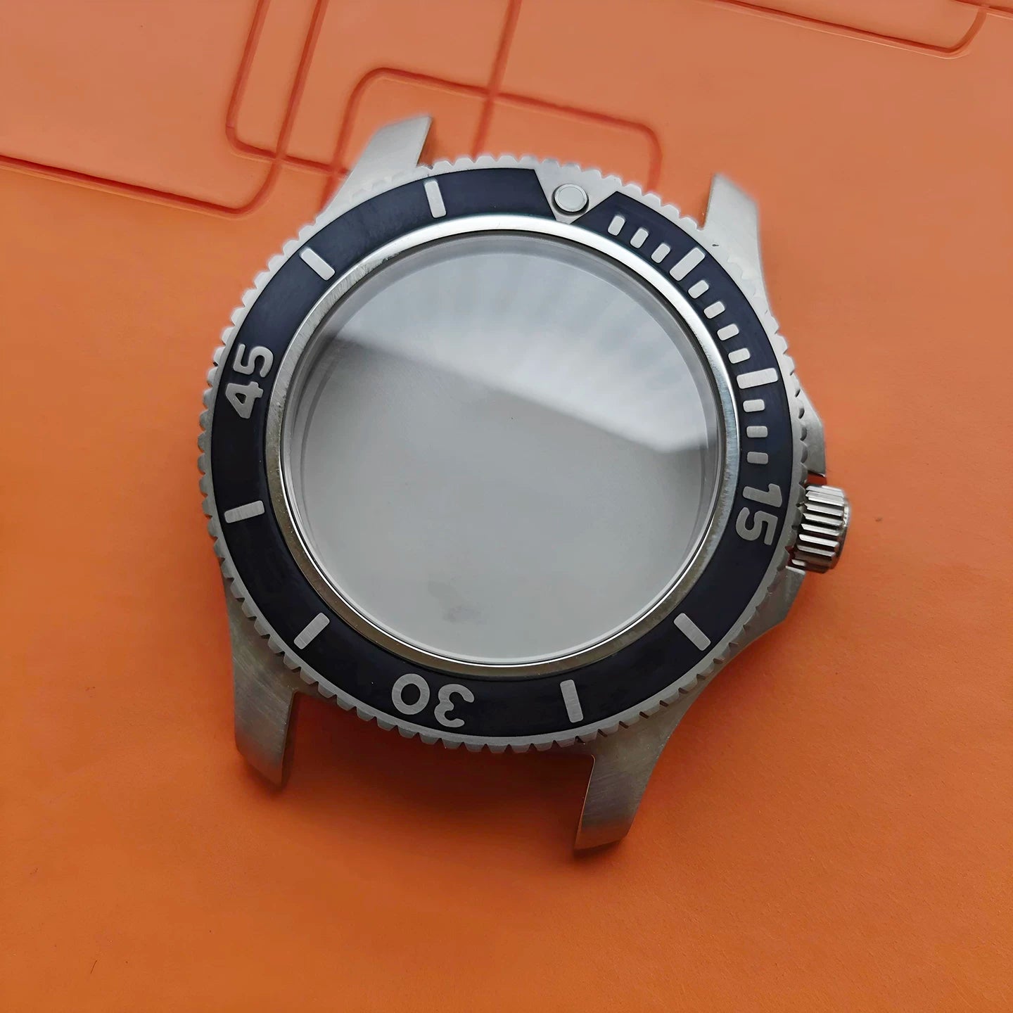 ETA2824 watch case 42MM DIVER Case 316L stainless steel sapphire glass for PT5000 SW200 2824 ST2130 etc movement 0.4mm