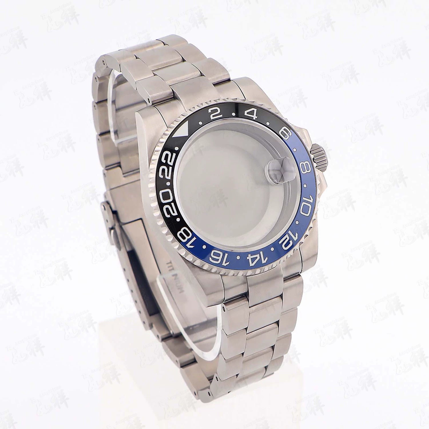 Titanium Watch Case Submariner Yacht master GMT 40mm Titanium Strap Modified Accessories Fit NH34 35 ETA2824 PT5000 Movement