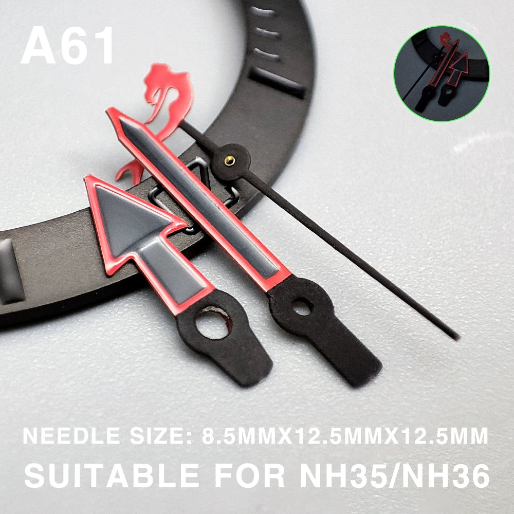 Modified watch hands luminous watch accessories suitable for NH35/36/34 38 4R movements