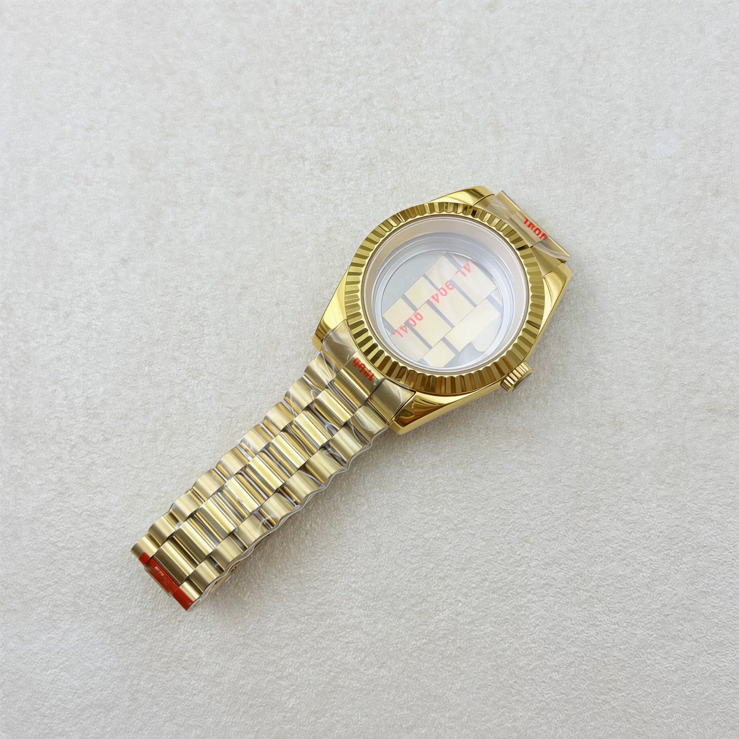 36MM/39MM Datejust Watch Case With Presidential Strap Set Sapphire Glass for NH35/NH36,34 38 etc Movement 10ATM
