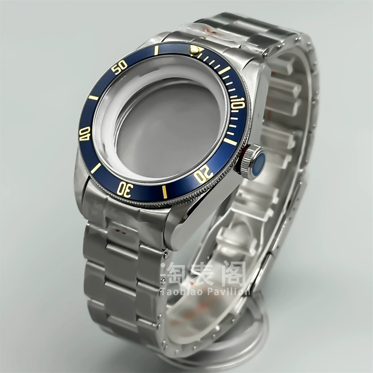41mm Black Bay Watch case for NH35 36 ETA2824 PT5000 movement,Domed sapphire 10ATM