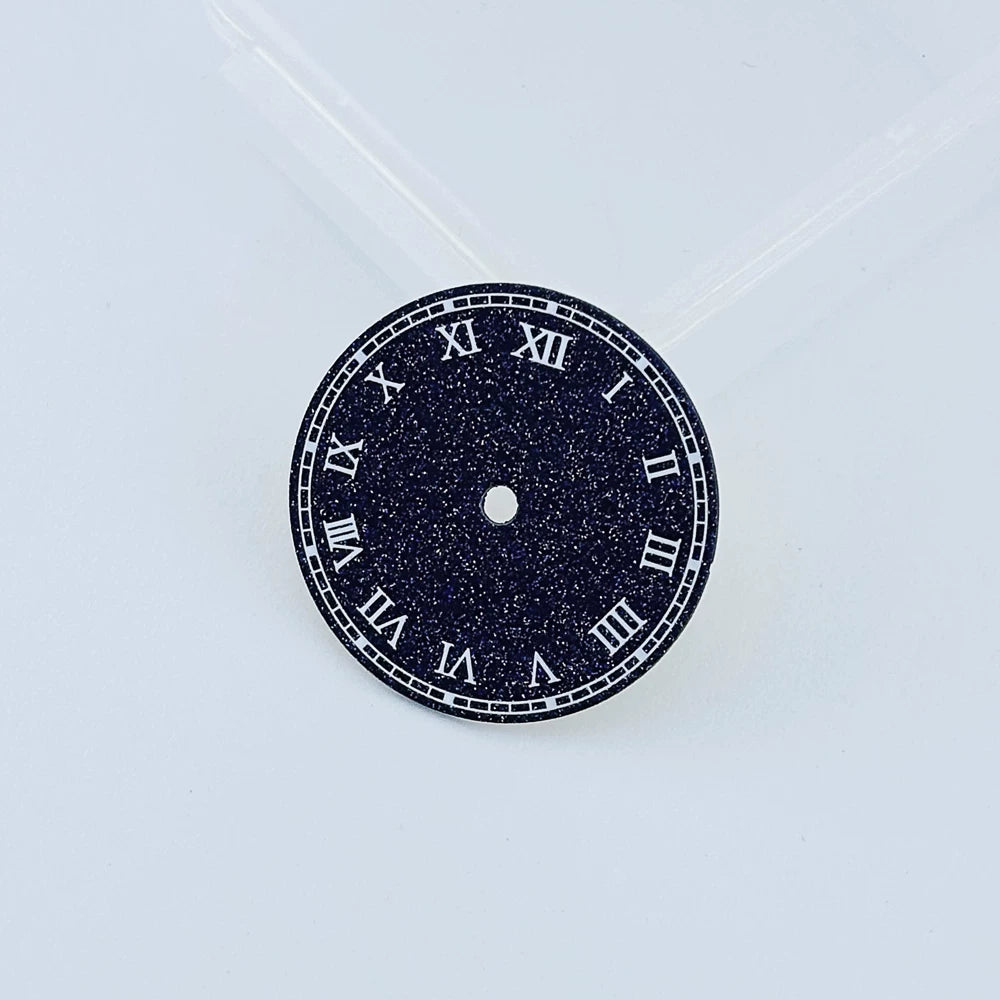 NH35 Dial True Starry Sky Dial 28.5mm Blue Gold Sand Roman Numerical Dial