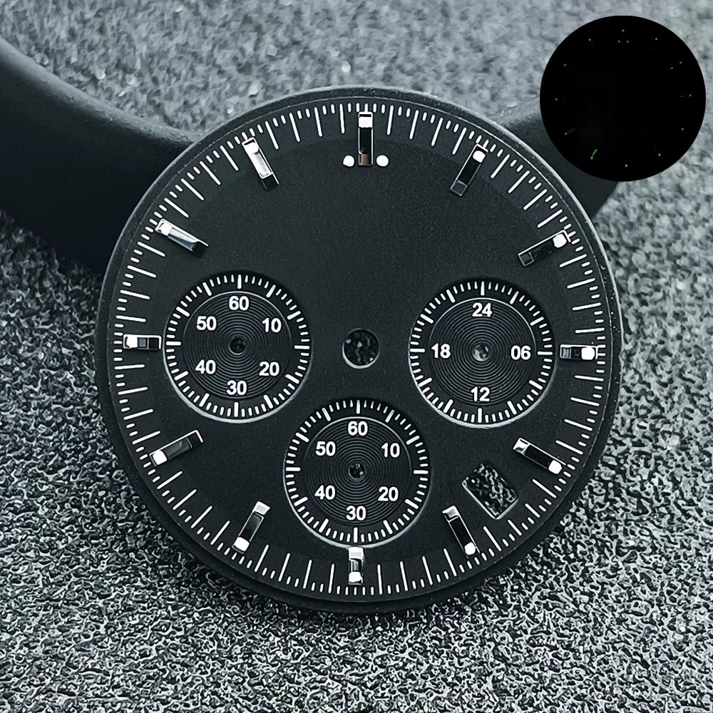 Speedmaster Dial 32.5mm for Japan VK63 movement Chronograph Dial Sterile