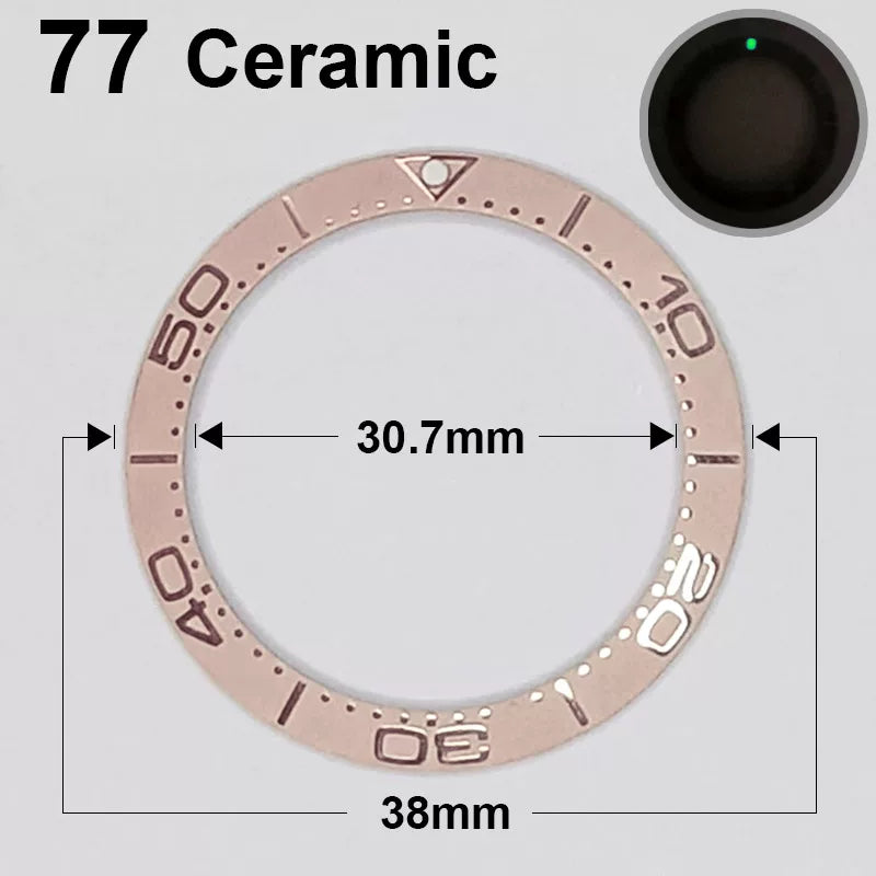 Ceramic Bezel For 42MM Seamaster Case diameter 38mm * 30.7mm