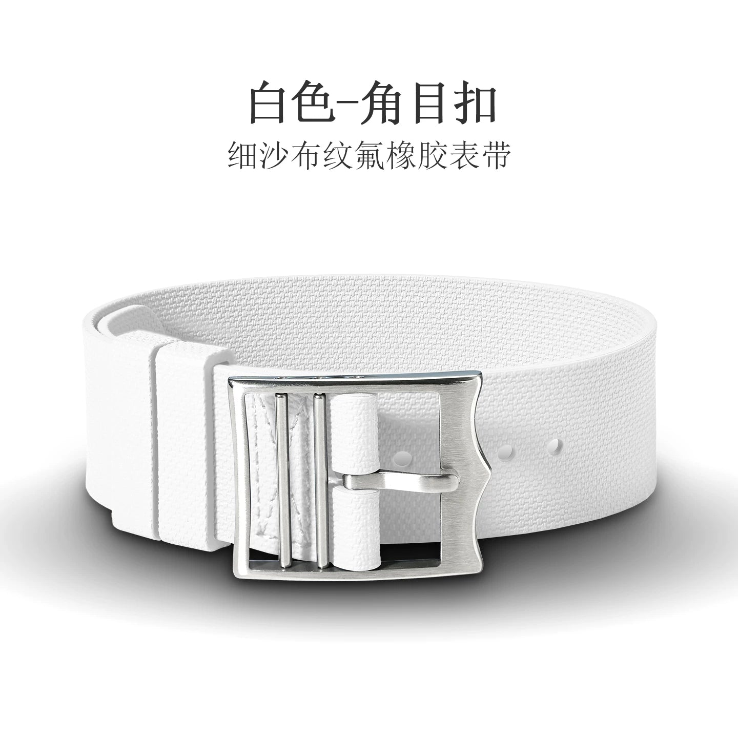 FKM Rubber Nato Strap sand cloth pattern fluororubber band 20/21/22 mm for Sub FXD etc
