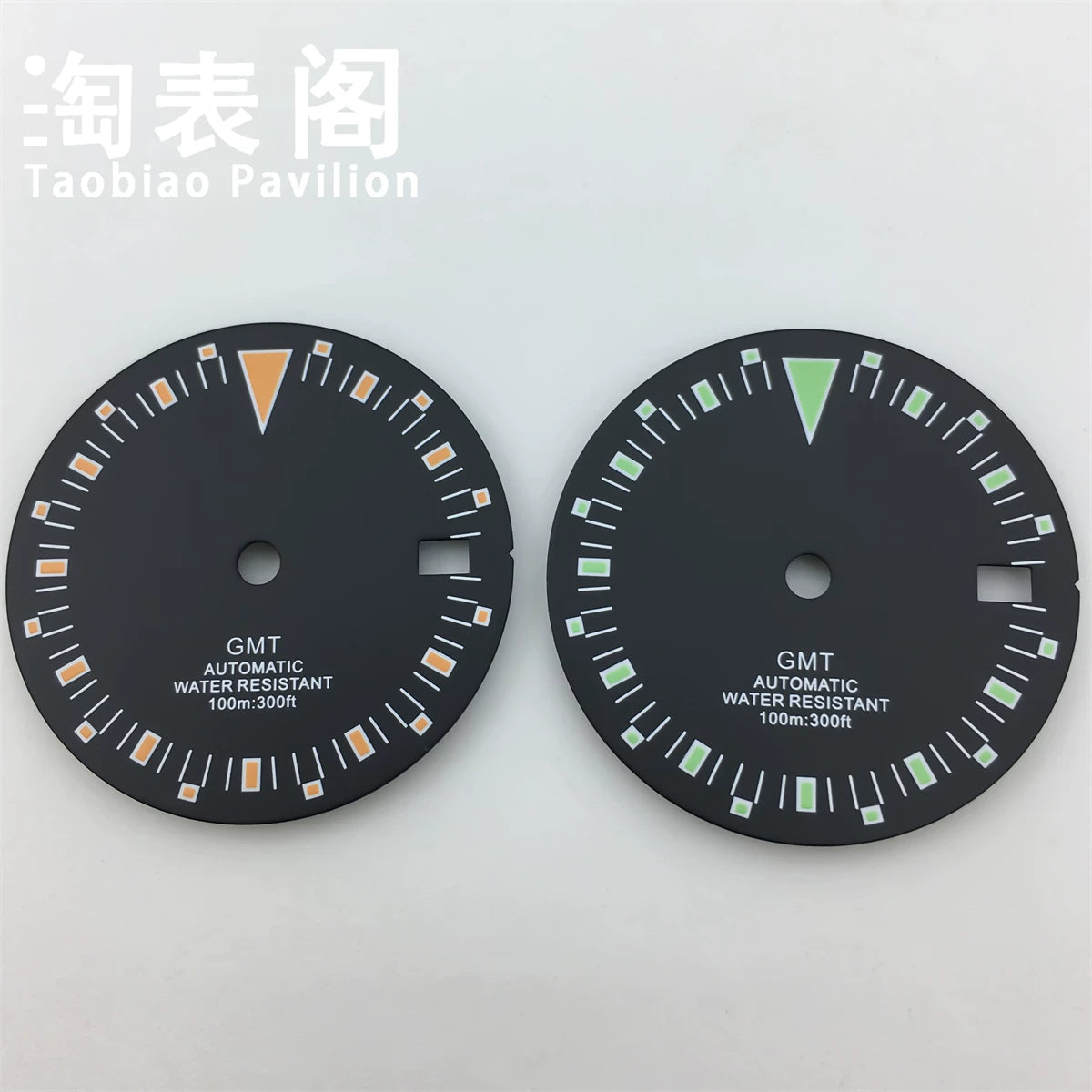 29mm NH34 Sterile dial green luminous black orange black green dial GMT Dial