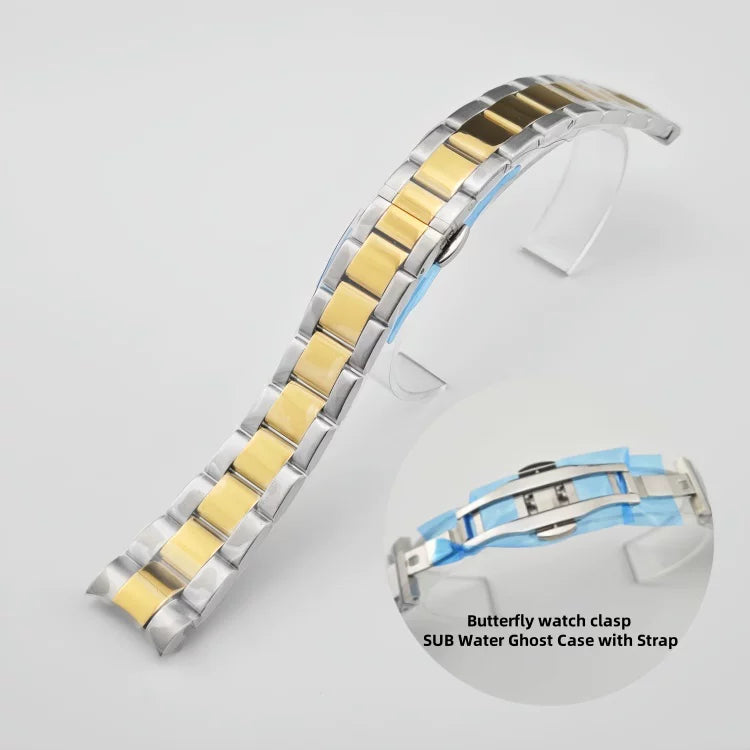 20mm Butter Fly Bracelet For SUBmariner GMT Yach master Explorer Oyster Airking etc DateJust Day Date Oyster Jubilee Gold Black Silver Two Tone