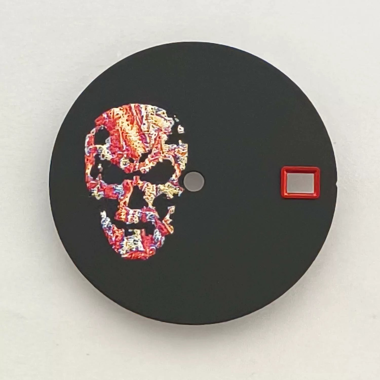 Matte 28.5mm dial No logo skull dial no lume suitable for NH35/36 movement special
