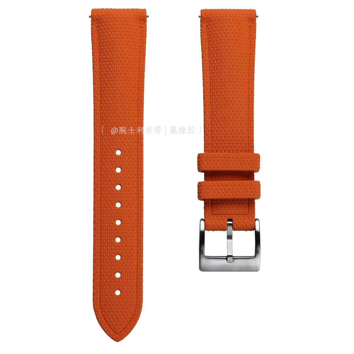 FKM Watch Strap 19/21/23/24mm Rubber band waterproof for Diver Pilot Texture Fluorine
