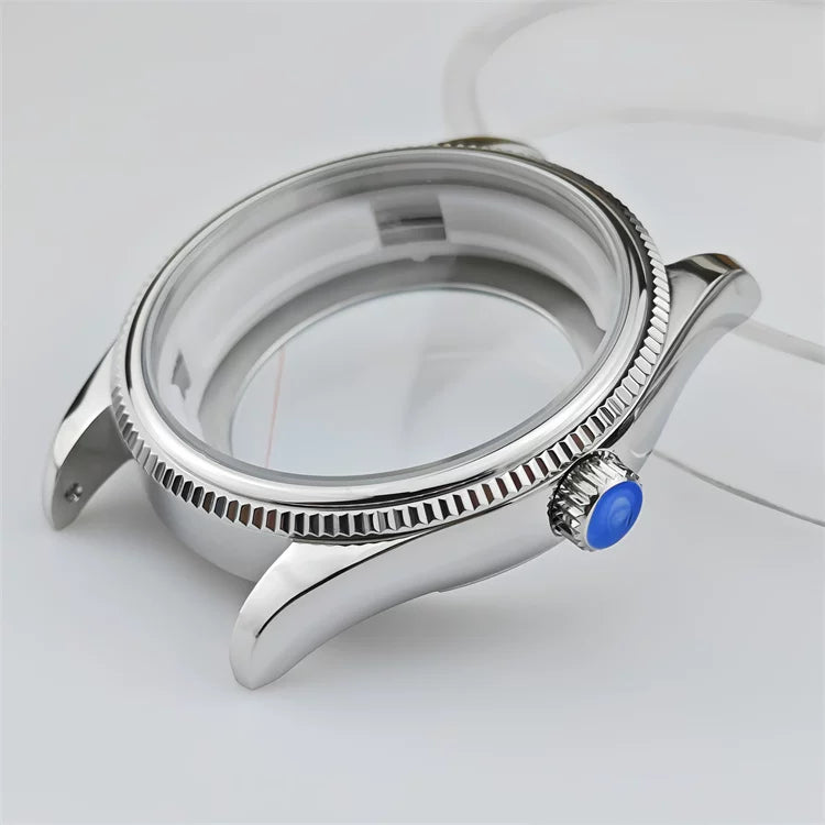 The 1908 Mod watch case for NH35,nh34 nh36 etc NH Movement 39mm Fluted case DIY modified mechanical watch accessories 316L Stainless Steel