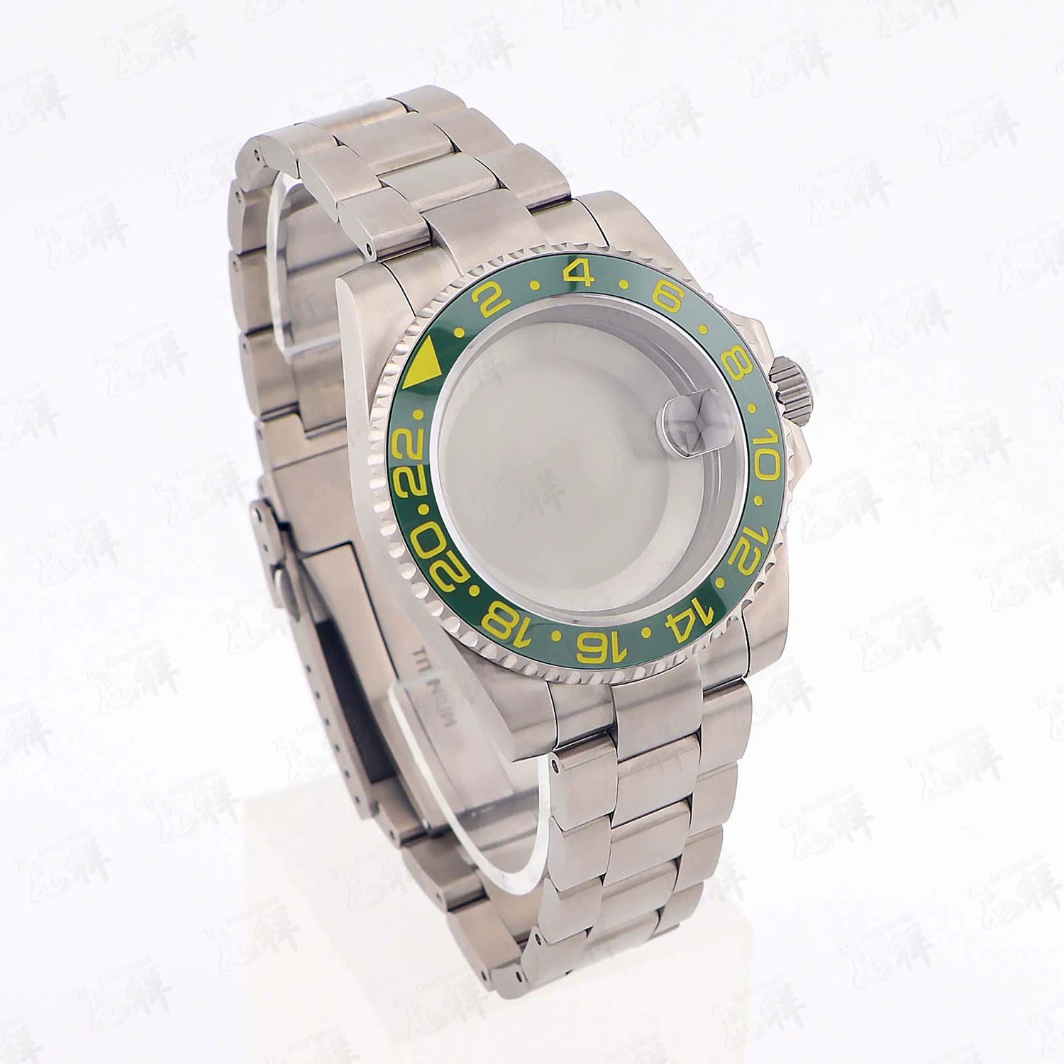 Titanium Watch Case Submariner Yacht master GMT 40mm Titanium Strap Modified Accessories Fit NH34 35 ETA2824 PT5000 Movement