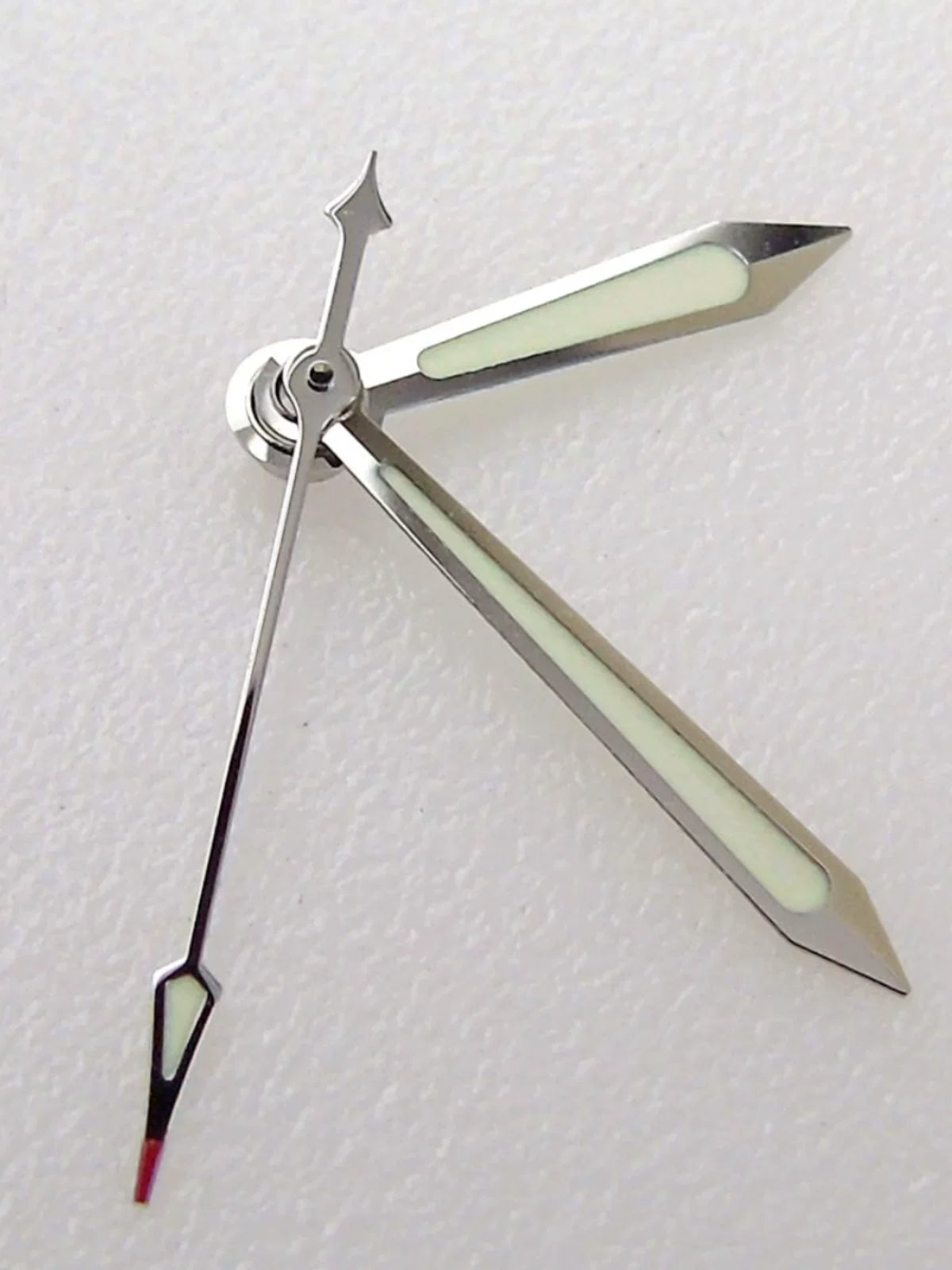 Pilots watch hands Silver edge green luminous for NH35 NH36 NH70 7S26 4R35 ETA2824 PT5000