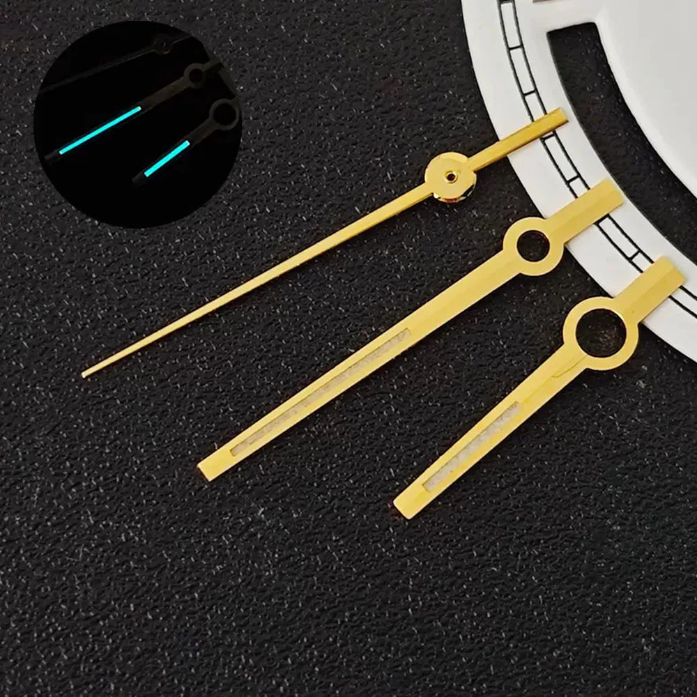 Miyota 8285 Watch hands 8215 hands no lume/ blue luminous 7mmx11.4x12mm for 29MM Dial