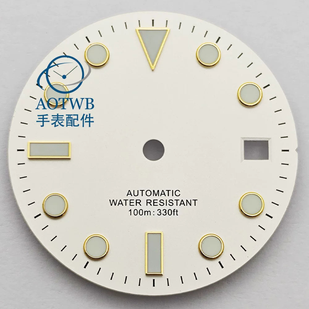 28.5MM Matte Dial dial luminous NH35 NH34 ETA2824 Miyota8215 ST2130 sub style