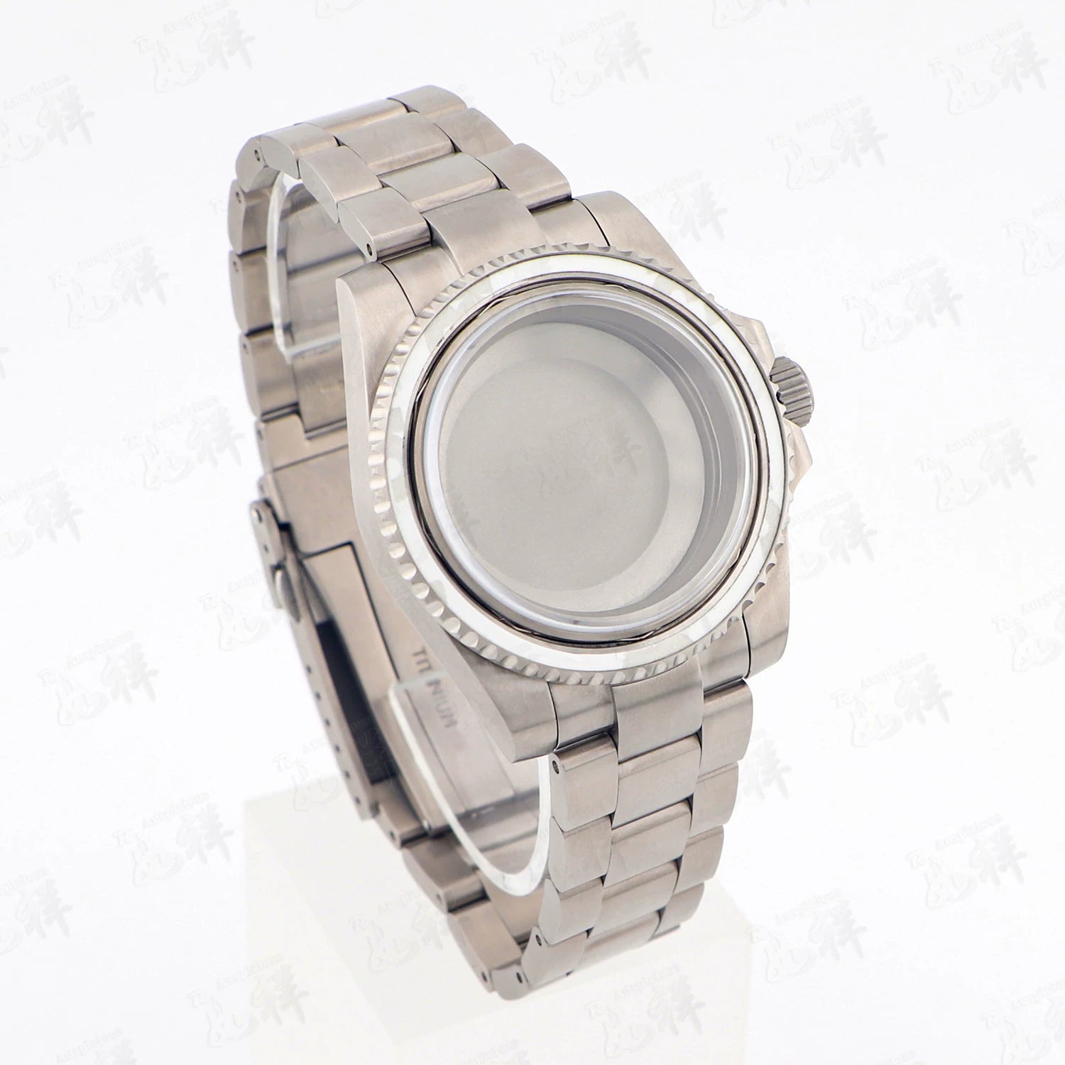 Titanium Watch Case Submariner Yacht master GMT 40mm Titanium Strap Modified Accessories Fit NH34 35 ETA2824 PT5000 Movement