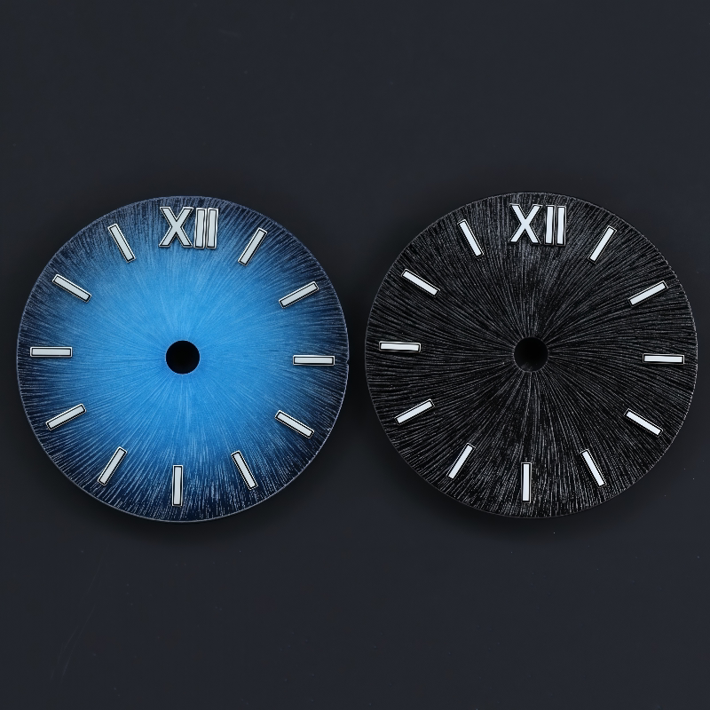 Radiation pattern Dial 28.5mm for NH35 34 36 38 movment no date window crown at 3 and 3.8