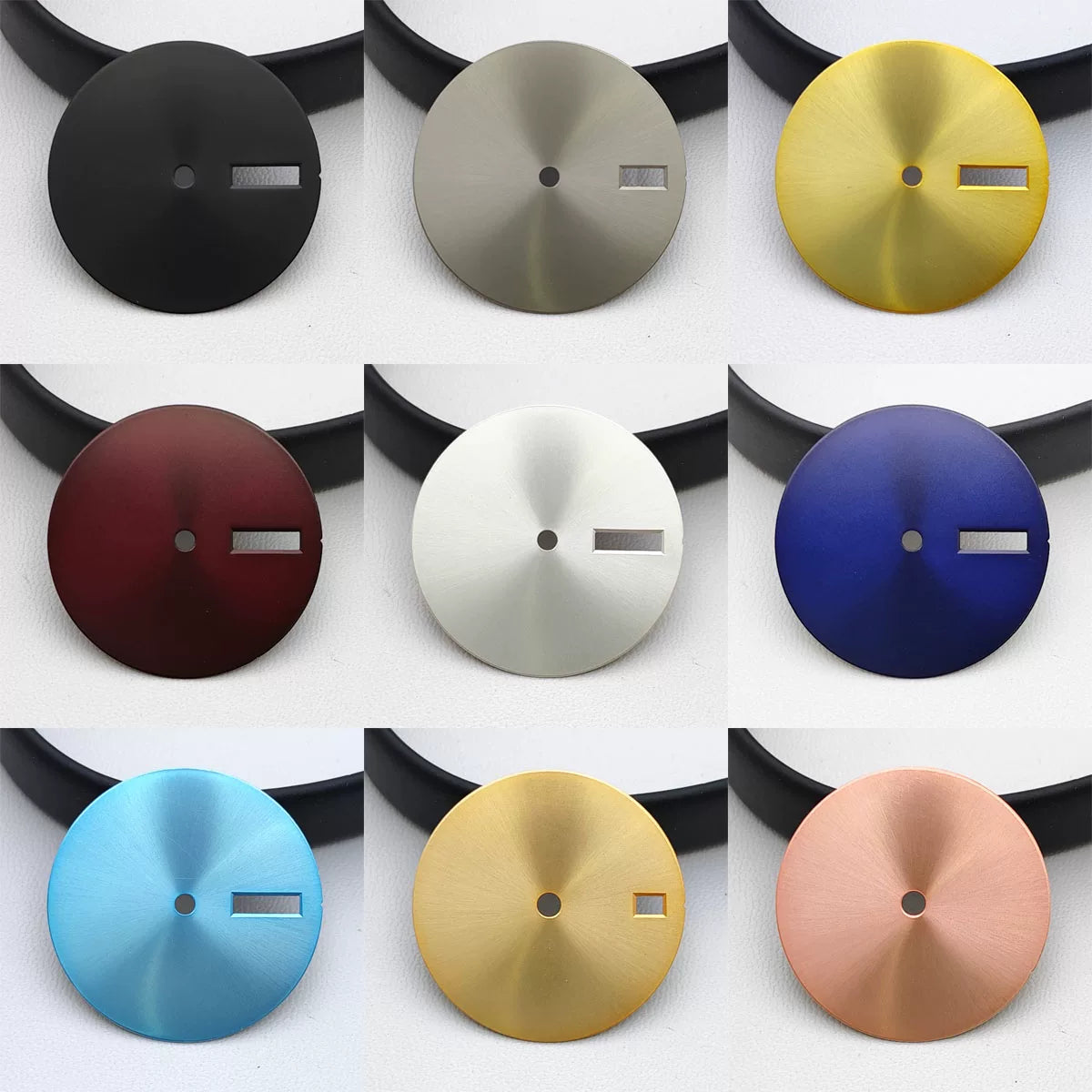 Total Blank Dial Full steril for custom 28.5mm for NH35/NH36 Movement no date window no lume