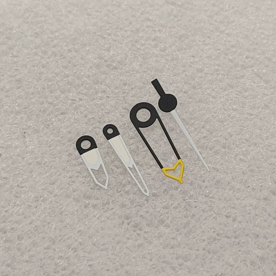 Cute Hollow Watch Hands For Nh34 GMT Movement heart pointer four-pin green luminous