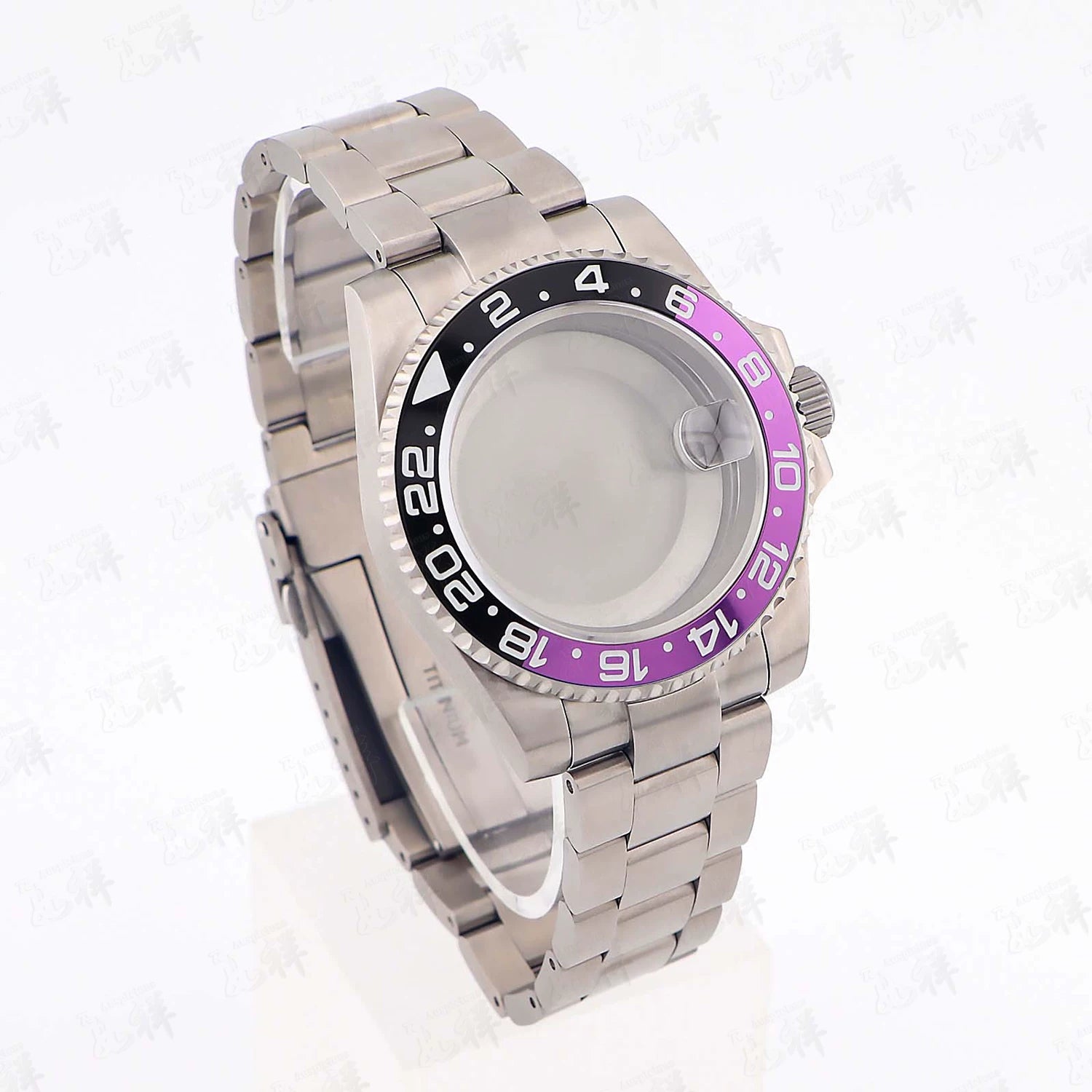 Titanium Watch Case Submariner Yacht master GMT 40mm Titanium Strap Modified Accessories Fit NH34 35 ETA2824 PT5000 Movement