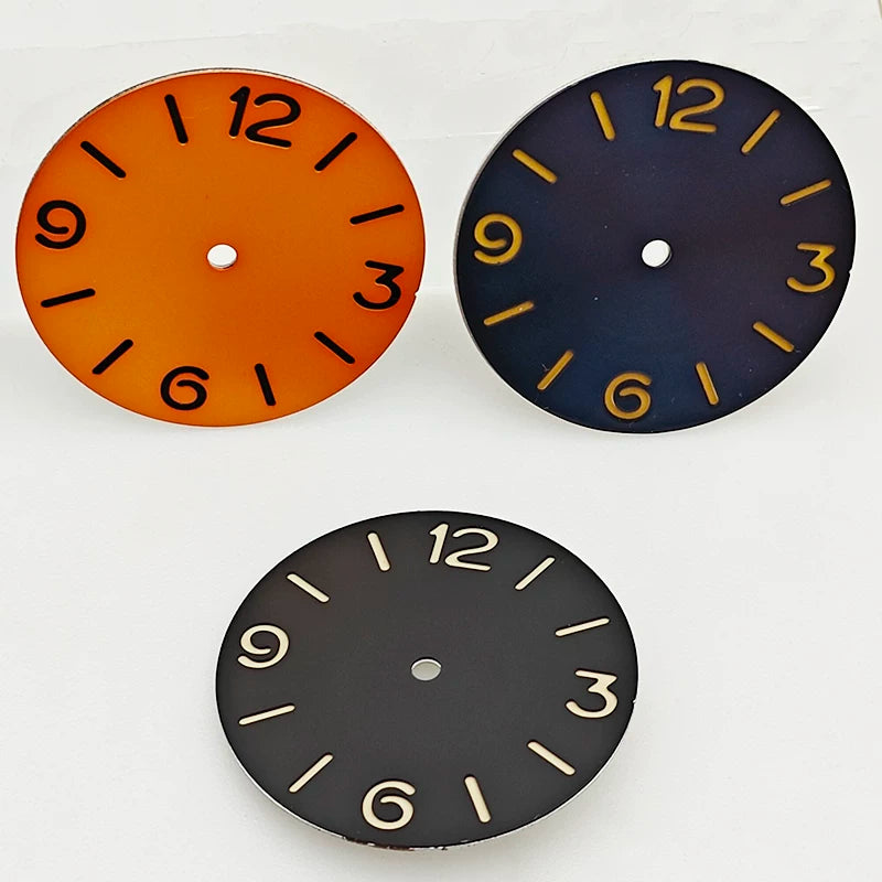 38.8MM ETA6497 pilot dial green luminous for ETA6497/ST3600 manual movement