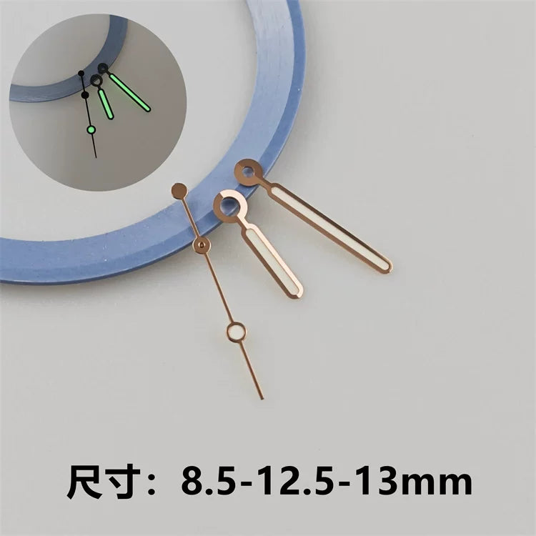 NH35 dial Green luminous Sub style wave Texture 28.5mm Date window