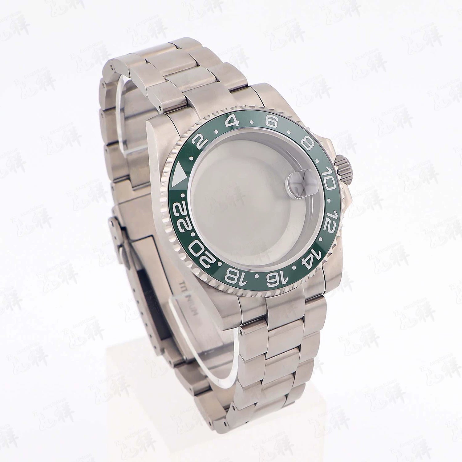 Titanium Watch Case Submariner Yacht master GMT 40mm Titanium Strap Modified Accessories Fit NH34 35 ETA2824 PT5000 Movement