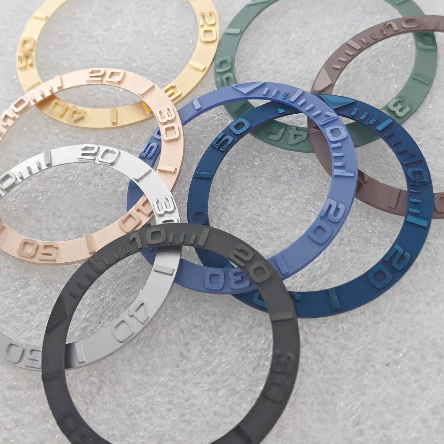 Yacht Master Bezel Insert 38mmx30.5mm ceramic ring for yacht Sub GMT etc cases