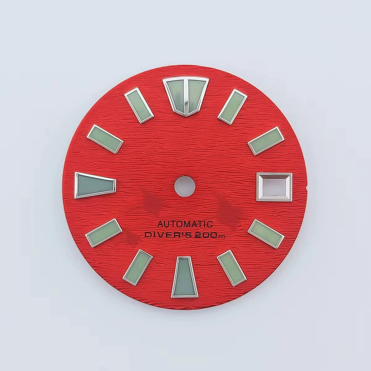 29Mm watch dial green luminous light for NH35 NH36 MOVT movement half sterile Scripts above 6
