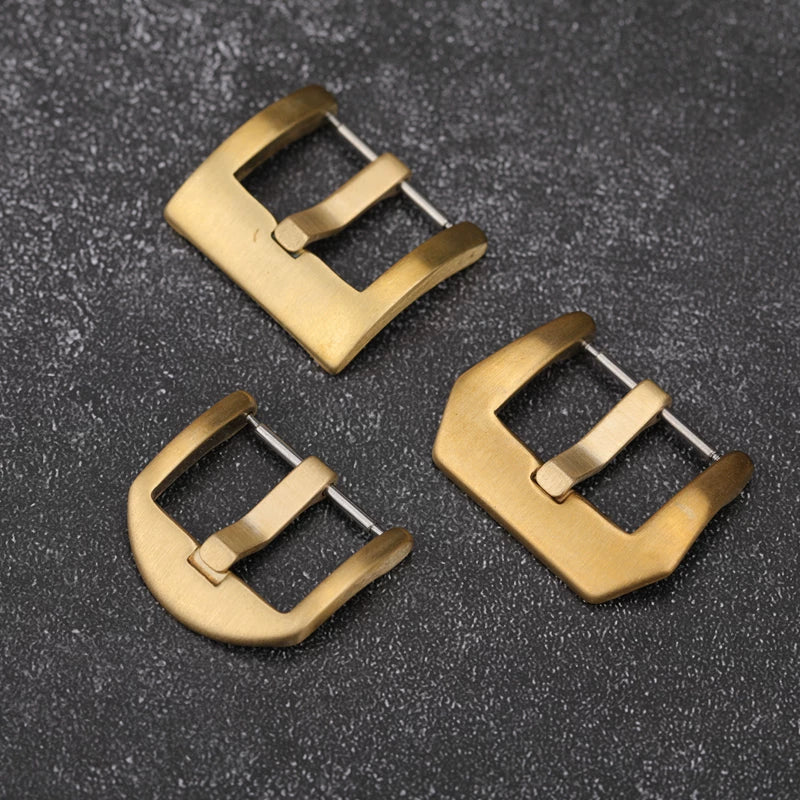 Solid Bronze Buckle 18 20 22 24 26MM Suitable for Pure Copper Manual Oxidable Pure Copper Metal Buckle