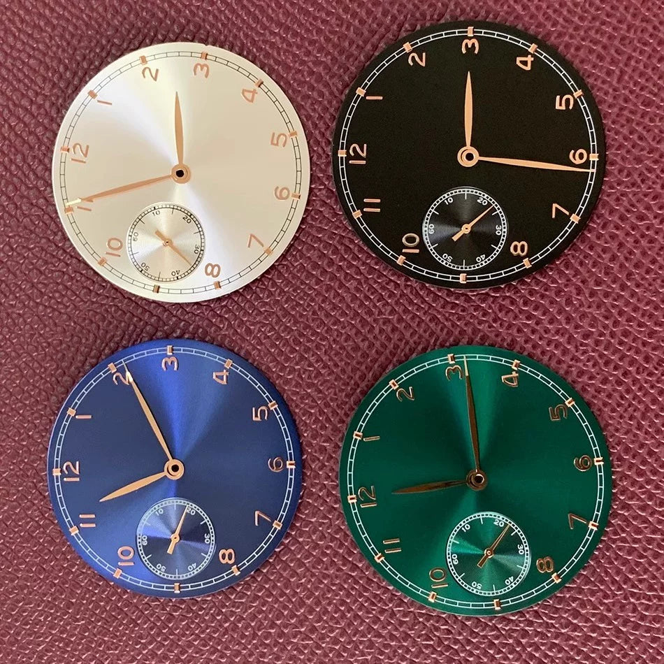 ETA 6497 dials with hands Customizable 37mm dial suitable for ET6497 ST3600 movement