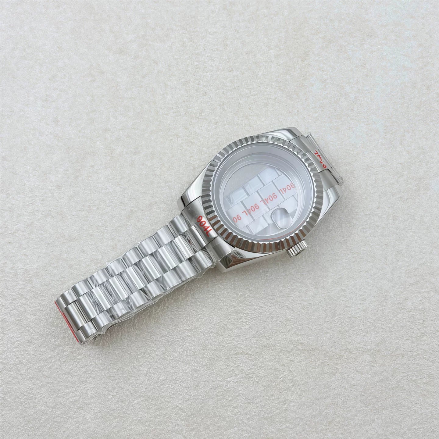 36MM/39MM Datejust Watch Case With Presidential Strap Set Sapphire Glass for NH35/NH36,34 38 etc Movement 10ATM
