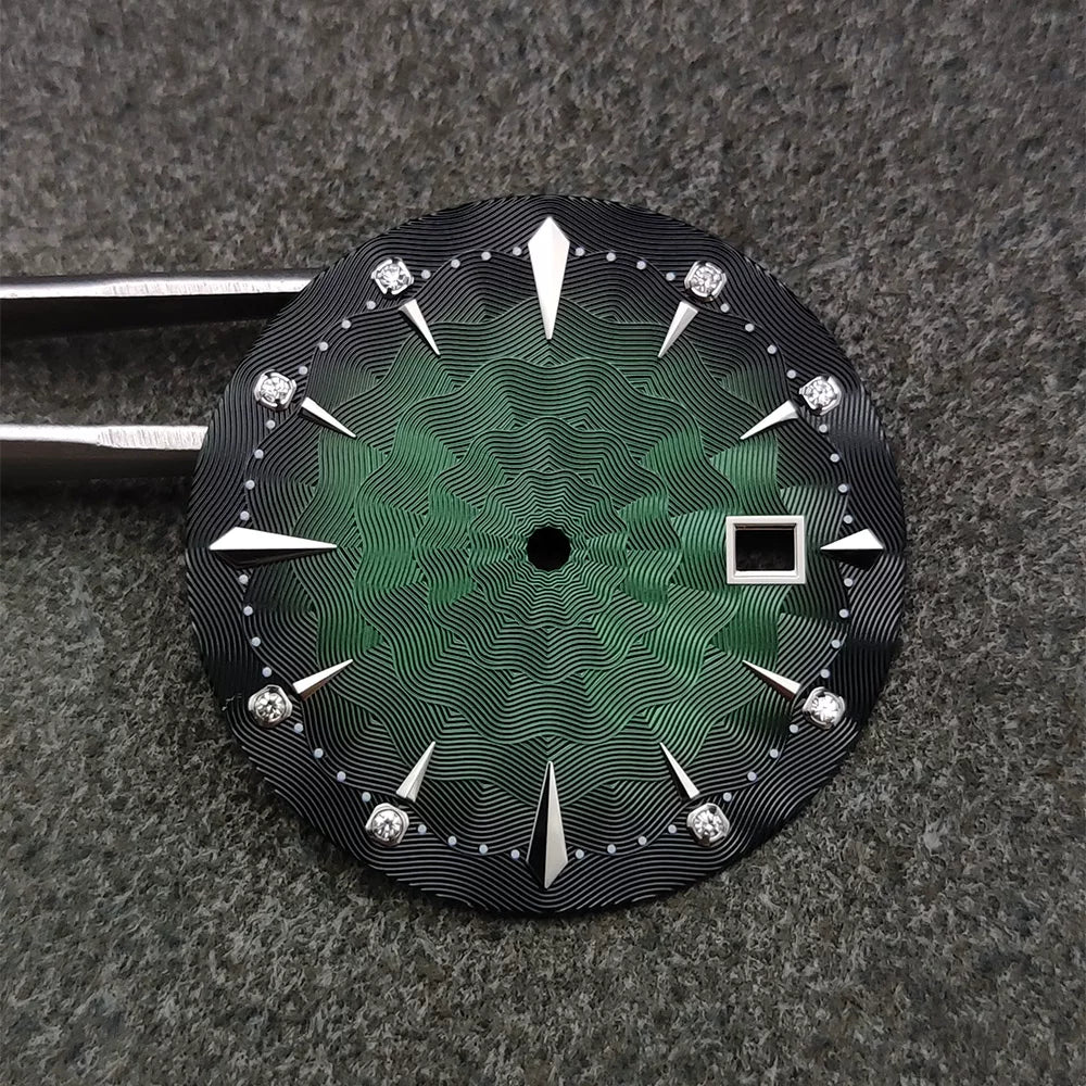 Cocktail Watch Dial 35mm Premium for NH35/36/4R/38 Automatic Movement Texture Spider net