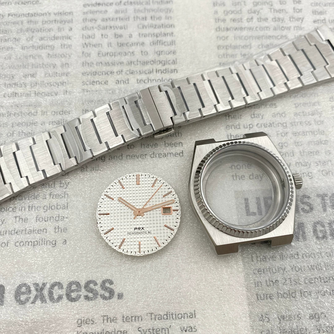 PRX Super Player Watch Case +Dial Hands 40mm NH35 Movement Sapphire GlassBack 5ATM fit 31.8mm Dial