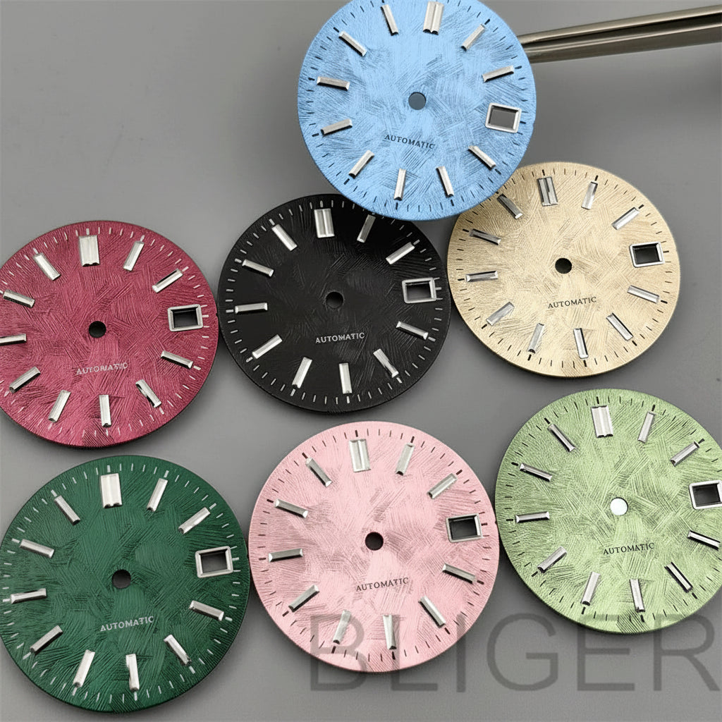 29Mm Dial modified GS mixed texture cherry blossom powder for NH35 movement