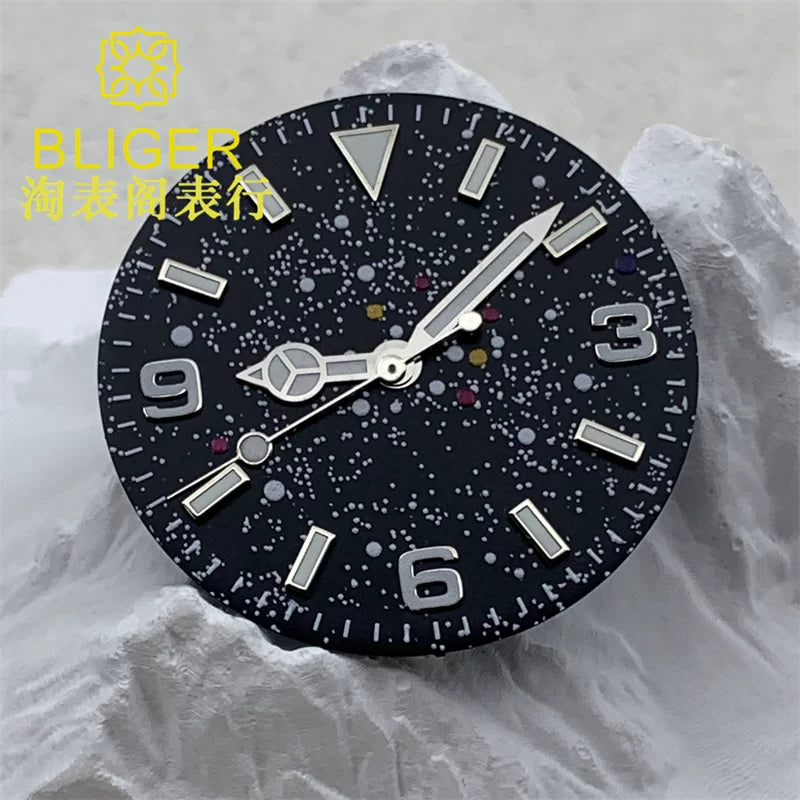 29mm starry sky dial glow-in-the-dark adaptation to NH35/36 PT5000 ETA2824 2836