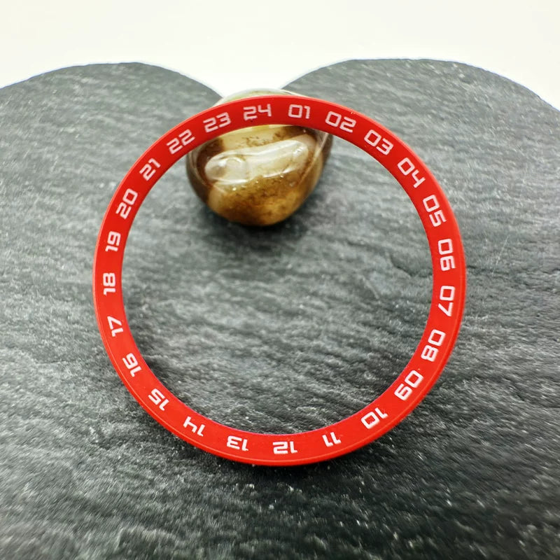 30.3mm Chapter Ring 24-hour scale chapter ring for SKX007 case NH35 case plastic inner shadow