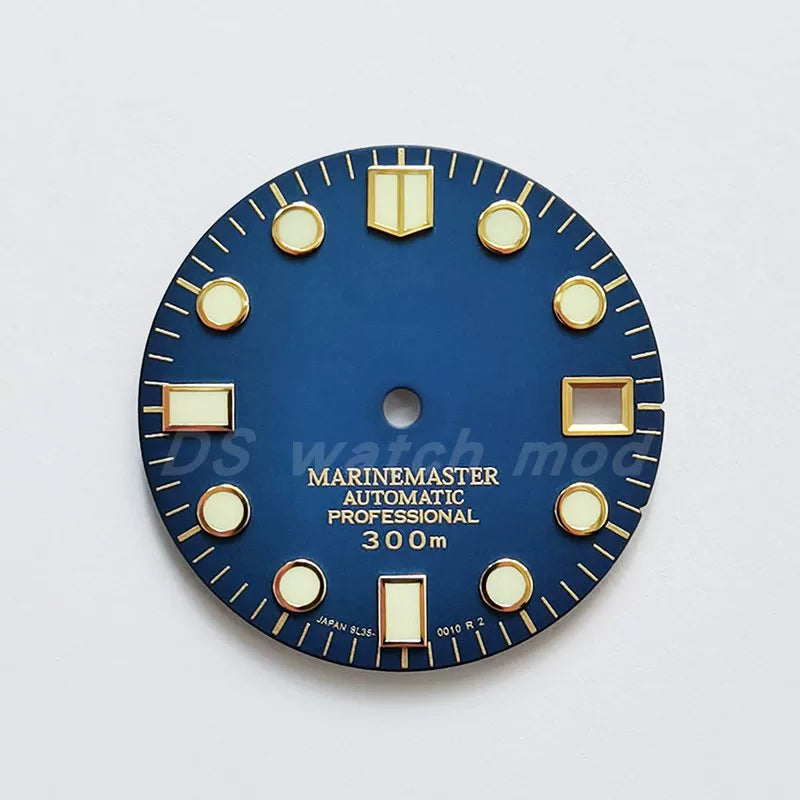 Premium 28.5mm Abalone Shell Dial SKX007 Small MM Markers Super LumiNova for NH35 Mod