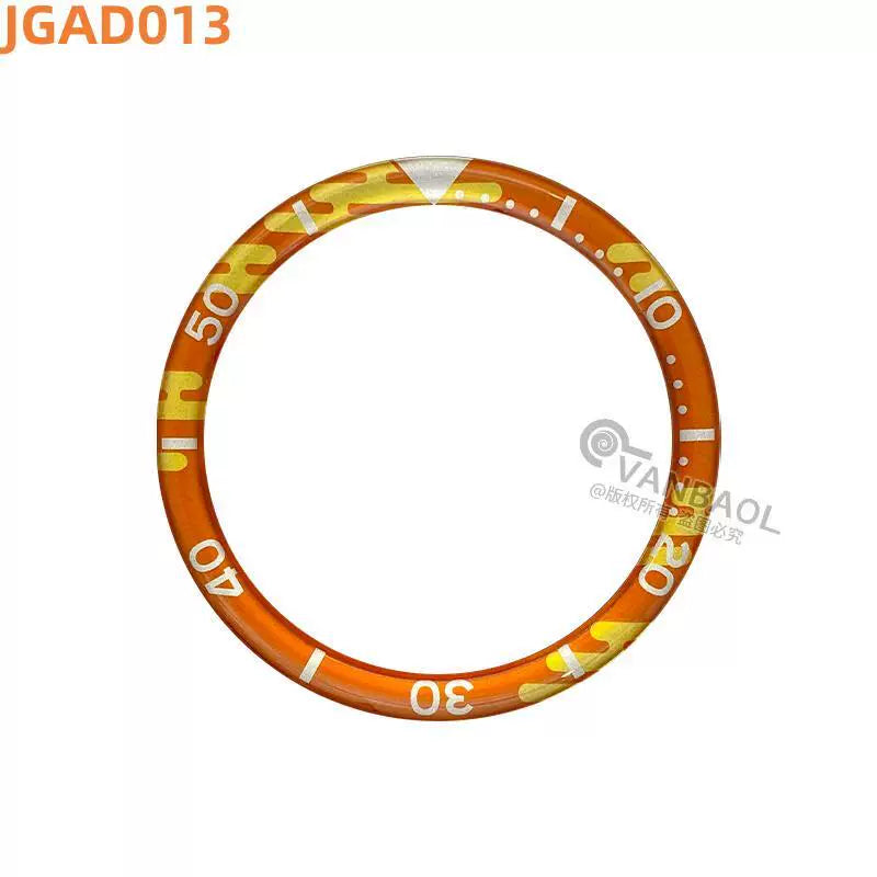 38MM x31.5mm Skx007 Bezel Watch accessories, resin B.C style digital indicator ring, suitable for 007 outer ring baffle